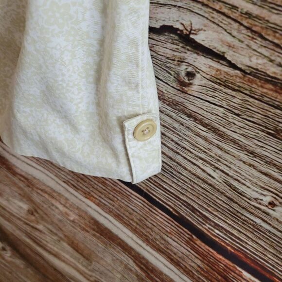 Kim Rogers Woman's skimmers 16P tan/ cream floral Pre-owned - Picture 4 of 6